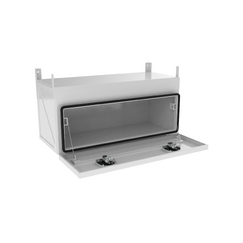 1000 x 450 x 450mm White Flat Aluminium Under Tray Body Tool box Truck Storage Toolbox 1044TB-W