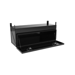 1200 x 450 x 450mm Black Flat Aluminium Under Tray Body Tool box Truck Storage Toolbox 1244TB-B