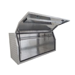 1600 x 600 x 820mm Aluminium Checker Full Side Opening Ute Tool Box Truck Trailer Toolbox Shelving 1668FD