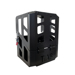 335 x 285 x 400mm 4.5kg Aluminium Gas Bottle Holder - Black