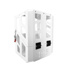 335 x 285 x 400mm 4.5kg Aluminium Gas Bottle Holder - White