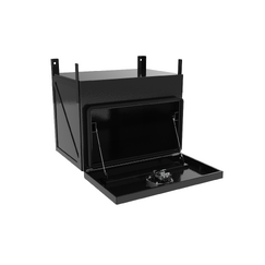 600 x 450 x 450mm Black Flat Aluminium Under Tray Body Tool box Truck Storage Toolbox 644TB-B