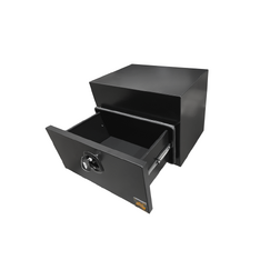 600 x 500 x 500mm Black Aluminium Under Tray Slide Drawer Body Tool box Truck Storage Toolbox 655UBD-B