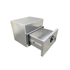 600 x 500 x 500mm Raw Flat Aluminium Under Tray Slide Drawer Body Tool box Truck Storage Toolbox 655UBD-FP