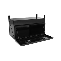 900 x 450 x 450mm Black Flat Aluminium Under Tray Body Tool box Truck Storage Toolbox 944TB-B