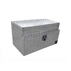 900 x 500 x 500mm Aluminium Checker Under Tray Body Tool box Truck Storage Toolbox - Rope Rail Spacing 955